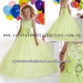 Free shipping beaded sequined ball gown skirt cheap little girl pageant dresses CWFaf5229
